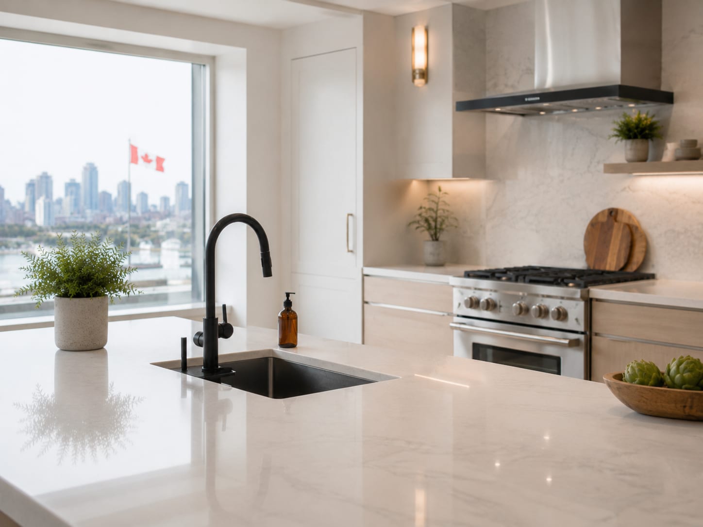 Kitchen before and after an Obsidian deep reset